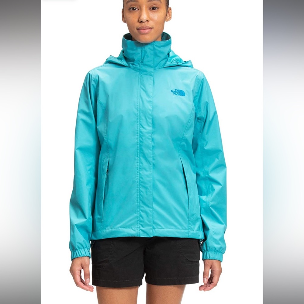 North Face Resolve 2 Rain Jacket. Maui Blue. EUC. XS